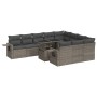 Set de sofás de jardín 11 pzas y cojines ratán sintético gris von , Gartensets - Ref: Foro24-3326551, Preis: 748,97 €, Rabatt: %