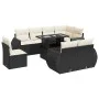 Set de sofás de jardín con cojines 9 pzas ratán sintético negro von , Gartensets - Ref: Foro24-3326657, Preis: 708,81 €, Raba...