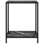 Console table black tempered glass 60x35x75 cm by vidaXL, Side tables - Ref: Foro24-322830, Price: 61,59 €, Discount: %