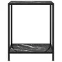 Console table black tempered glass 60x35x75 cm by vidaXL, Side tables - Ref: Foro24-322830, Price: 60,42 €, Discount: %
