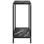 Console table black tempered glass 60x35x75 cm by vidaXL, Side tables - Ref: Foro24-322830, Price: 61,59 €, Discount: %