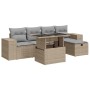 Juego de sofás jardín con cojines 6 pzas ratán sintético beige von , Gartensets - Ref: Foro24-3327929, Preis: 451,92 €, Rabat...