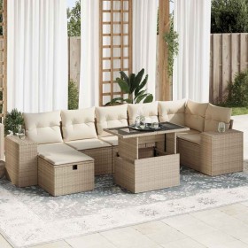 Juego de sofás jardín con cojines 5 pzas ratán sintético beige de , Conjuntos de jardín - Ref: Foro24-3327948, Precio: 607,34...
