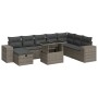 Set de sofás de jardín con cojines 9 pzas ratán sintético gris by , Garden sets - Ref: Foro24-3327960, Price: 600,23 €, Disco...