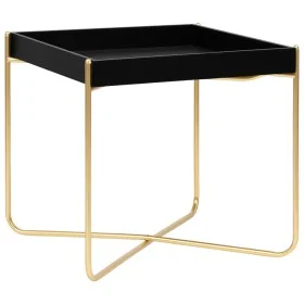 Black and gold MDF side table 38x38x38.5 cm by vidaXL, Side tables - Ref: Foro24-322799, Price: 32,88 €, Discount: %