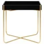Schwarz-goldener MDF-Beistelltisch 38x38x38,5 cm von vidaXL, Seitentische - Ref: Foro24-322799, Preis: 32,83 €, Rabatt: %