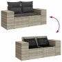 Set muebles jardín 9 pzas y cojines ratán sintético gris claro by , Garden sets - Ref: Foro24-3327962, Price: 661,81 €, Disco...