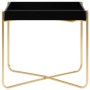 Black and gold MDF side table 38x38x38.5 cm by vidaXL, Side tables - Ref: Foro24-322799, Price: 33,52 €, Discount: %