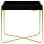 Schwarz-goldener MDF-Beistelltisch 38x38x38,5 cm von vidaXL, Seitentische - Ref: Foro24-322799, Preis: 32,83 €, Rabatt: %