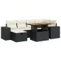 Set sofás jardín y cojines 8 pzas ratán sintético acacia negro by , Garden sets - Ref: Foro24-3328085, Price: 475,45 €, Disco...
