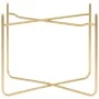 Mesa auxiliar negra y dorada MDF 38x38x38,5 cm de vidaXL, Mesas auxiliares - Ref: Foro24-322799, Precio: 32,83 €, Descuento: %