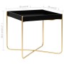 Black and gold MDF side table 38x38x38.5 cm by vidaXL, Side tables - Ref: Foro24-322799, Price: 33,52 €, Discount: %
