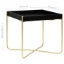 Schwarz-goldener MDF-Beistelltisch 38x38x38,5 cm von vidaXL, Seitentische - Ref: Foro24-322799, Preis: 32,83 €, Rabatt: %