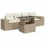 Juego de sofás jardín con cojines 5 pzas ratán sintético beige by , Garden sets - Ref: Foro24-3326719, Price: 447,53 €, Disco...