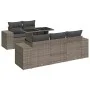Set de muebles de jardín 6 pzas y cojines ratán sintético gris von , Gartensets - Ref: Foro24-3326731, Preis: 482,44 €, Rabat...