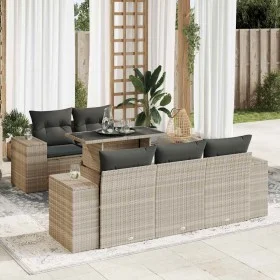 Set de sofás de jardín 6 pzas y cojines ratán sintético gris by , Garden sets - Ref: Foro24-3326733, Price: 538,53 €, Discoun...