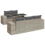 Set de sofás de jardín 6 pzas y cojines ratán sintético gris by , Garden sets - Ref: Foro24-3326733, Price: 508,03 €, Discoun...