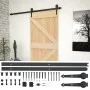 Schiebetür mit Beschlägen aus massivem Kiefernholz, 90 x 210 cm von vidaXL, Türen - Ref: Foro24-3057493, Preis: 175,62 €, Rab...