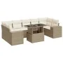 Set de sofás de jardín y cojines 8 piezas ratán sintético beige by , Garden sets - Ref: Foro24-3326759, Price: 627,58 €, Disc...