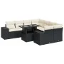 Set de sofás de jardín con cojines 9 pzas ratán sintético negro by , Garden sets - Ref: Foro24-3326767, Price: 605,86 €, Disc...