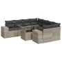 Set muebles jardín 9 pzas y cojines ratán sintético gris claro by , Garden sets - Ref: Foro24-3326773, Price: 686,25 €, Disco...