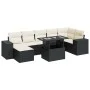 Set de sofás de jardín y cojines 8 piezas ratán sintético negro by , Garden sets - Ref: Foro24-3326837, Price: 531,14 €, Disc...