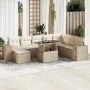 Set de sofás de jardín con cojines 9 pzas ratán sintético beige de , Conjuntos de jardín - Ref: Foro24-3326849, Precio: 698,2...