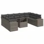 Set de sofás de jardín y cojines 10 pzas ratán sintético gris by , Garden sets - Ref: Foro24-3326861, Price: 670,04 €, Discou...