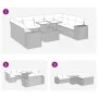 Set de sofás de jardín y cojines 10 pzas ratán sintético gris by , Garden sets - Ref: Foro24-3326861, Price: 670,04 €, Discou...