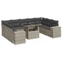 Set sofás jardín 10 pzas con cojines ratán sintético gris claro von , Gartensets - Ref: Foro24-3326863, Preis: 750,42 €, Raba...