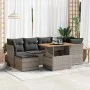 Set de sofás de jardín 7 pzas con cojines ratán sintético gris by , Garden sets - Ref: Foro24-3326951, Price: 459,40 €, Disco...