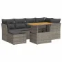 Set de sofás de jardín 7 pzas con cojines ratán sintético gris by , Garden sets - Ref: Foro24-3326951, Price: 459,40 €, Disco...
