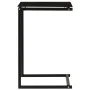 Black tempered glass side table 40x40x60 cm by vidaXL, Side tables - Ref: Foro24-322784, Price: 44,44 €, Discount: %