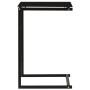 Schwarzer Beistelltisch aus gehärtetem Glas, 40 x 40 x 60 cm von vidaXL, Seitentische - Ref: Foro24-322784, Preis: 45,75 €, R...