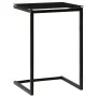 Schwarzer Beistelltisch aus gehärtetem Glas, 40 x 40 x 60 cm von vidaXL, Seitentische - Ref: Foro24-322784, Preis: 44,87 €, R...