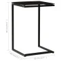 Black tempered glass side table 40x40x60 cm by vidaXL, Side tables - Ref: Foro24-322784, Price: 44,44 €, Discount: %