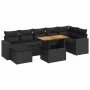 Set de sofás de jardín y cojines 8 piezas ratán sintético negro de , Conjuntos de jardín - Ref: Foro24-3327065, Precio: 555,0...