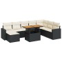 Set de sofás de jardín con cojines 9 pzas ratán sintético negro by , Garden sets - Ref: Foro24-3327073, Price: 564,48 €, Disc...