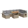 Set de sofás de jardín con cojines 9 pzas ratán sintético beige von , Gartensets - Ref: Foro24-3327188, Preis: 609,28 €, Raba...