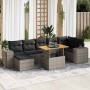 Set de sofás de jardín y cojines 8 piezas ratán sintético gris by , Garden sets - Ref: Foro24-3327406, Price: 536,55 €, Disco...