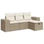 Juego de sofás jardín con cojines 4 pzas ratán sintético beige von , Gartensets - Ref: Foro24-3325654, Preis: 346,70 €, Rabat...