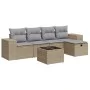 Juego de sofás jardín con cojines 6 pzas ratán sintético beige by , Garden sets - Ref: Foro24-3325675, Price: 403,90 €, Disco...