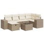 Set sofás de jardín 7 piezas y cojines ratán sintético beige de , Conjuntos de jardín - Ref: Foro24-3325694, Precio: 550,82 €...