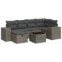 Set de sofás de jardín 7 pzas con cojines ratán sintético gris von , Gartensets - Ref: Foro24-3325696, Preis: 445,84 €, Rabat...