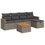 Set de muebles de jardín 6 pzas y cojines ratán sintético gris von , Gartensets - Ref: Foro24-3325910, Preis: 340,70 €, Rabat...