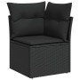 Set de sofás de jardín 7 pzas con cojines ratán sintético negro by , Garden sets - Ref: Foro24-3325919, Price: 473,78 €, Disc...