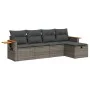 Juego de sofás jardín con cojines 5 pzas ratán sintético gris by , Garden sets - Ref: Foro24-3325959, Price: 320,70 €, Discou...