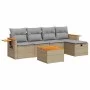Juego de sofás jardín con cojines 6 pzas ratán sintético beige by , Garden sets - Ref: Foro24-3325965, Price: 364,09 €, Disco...