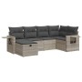 Set de sofás de jardín 6 pzas y cojines ratán sintético gris by , Garden sets - Ref: Foro24-3325488, Price: 403,78 €, Discoun...