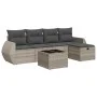 Set de sofás de jardín 6 pzas y cojines ratán sintético gris by , Garden sets - Ref: Foro24-3325578, Price: 407,33 €, Discoun...
